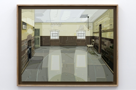 JULIE ROBERTS Workhouse (Male Ward) 2012, oil on linen, 43.15 x 54.96 inches
