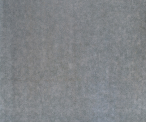 HOWARD MEHRING Untitled (gray all-over) c.1960-1962, magna on canvas, 108 x 118 inches.