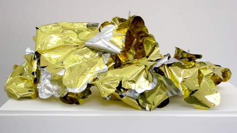 WILMER WILSON IV  Shed Skin (Authentic/DC Notary)  2012, foil, adhesive, DNA, dimensions variable