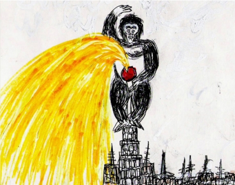 FEDERICO SOLMI King Kong and the End of the World (detail) 2006, video-animation
