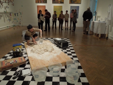 ANNIE HANSON Proofing Ambivalence at Room Temperature 2013, performance and artifacts, dimensions variable