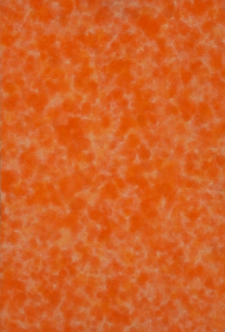 Howard Mehring  Untitled (Orange Allover)  c.1958-62, magna on canvas, 19.5 x 14 inches