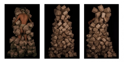 Wilmer Wilson IV  Untitled (Back, Front, Shoulder) - Triptych  2012-14, archival pigment print, 45 x 29 inches each, ed: 7 + 2AP.