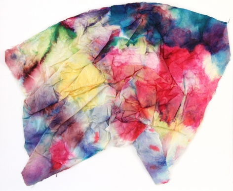 SAM GILLIAM  Untitled  1971, watercolor on folded paper, 20 x 24 inches.