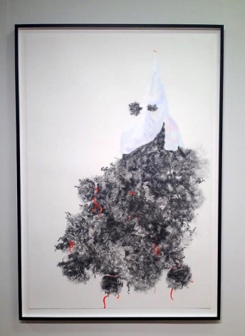 ZOË CHARLTON Orange (from Undercover) 2014, graphite and gouache on paper, 60 x 40 inches