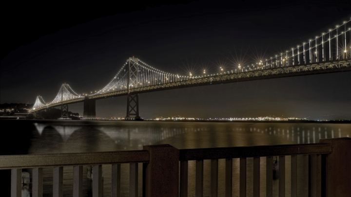 Bay Bridge Light Installation to Glimmer On in San Francisco Bay Bridge