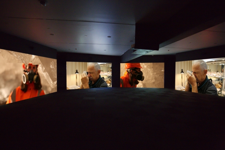 Janet Biggs, Can’t Find My Way Home, 2015, four-channel HD video installation